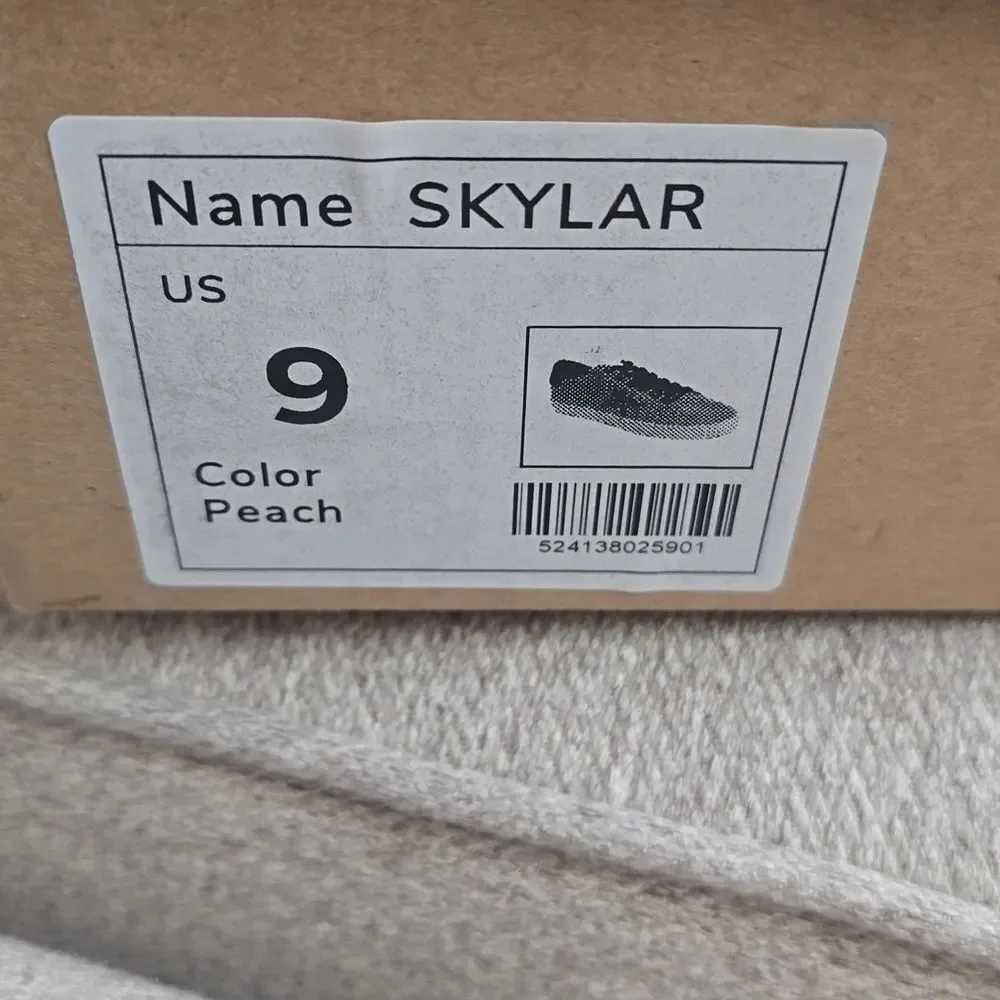 Mi.iM Skylar Leather Lace-up Glitter Star Sneakers